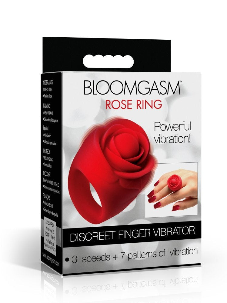 Rose Ring Discreet Finger Vibrator