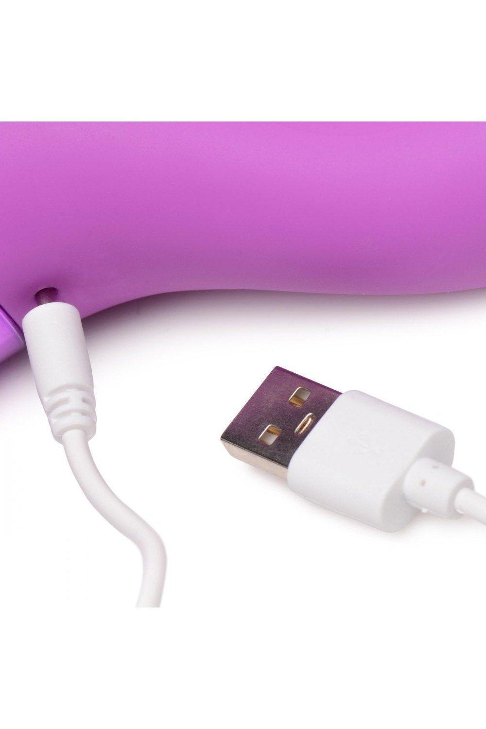 10X Triple Rabbit Silicone Vibrator - Purple or Pink - Sex On the Go