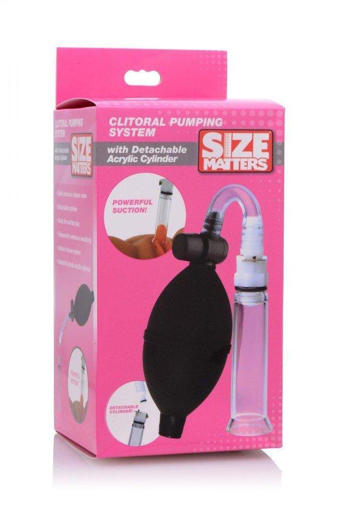 Clitoral Pumping System with Detachable Acrylic Cylinder - Sex On the Go