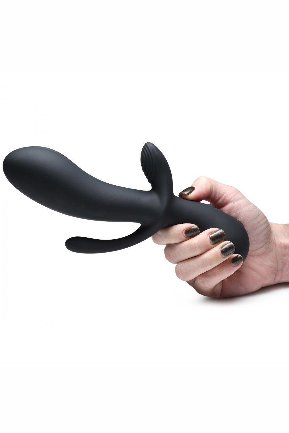 10X Triple Stim Silicone Vibrator - Sex On the Go