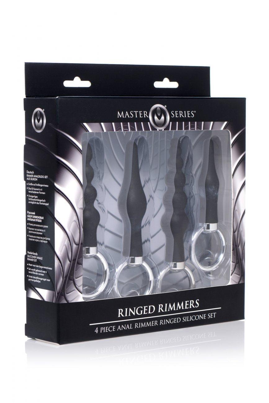 4 Piece Silicone Anal Ringed Rimmer Set - Sex On the Go