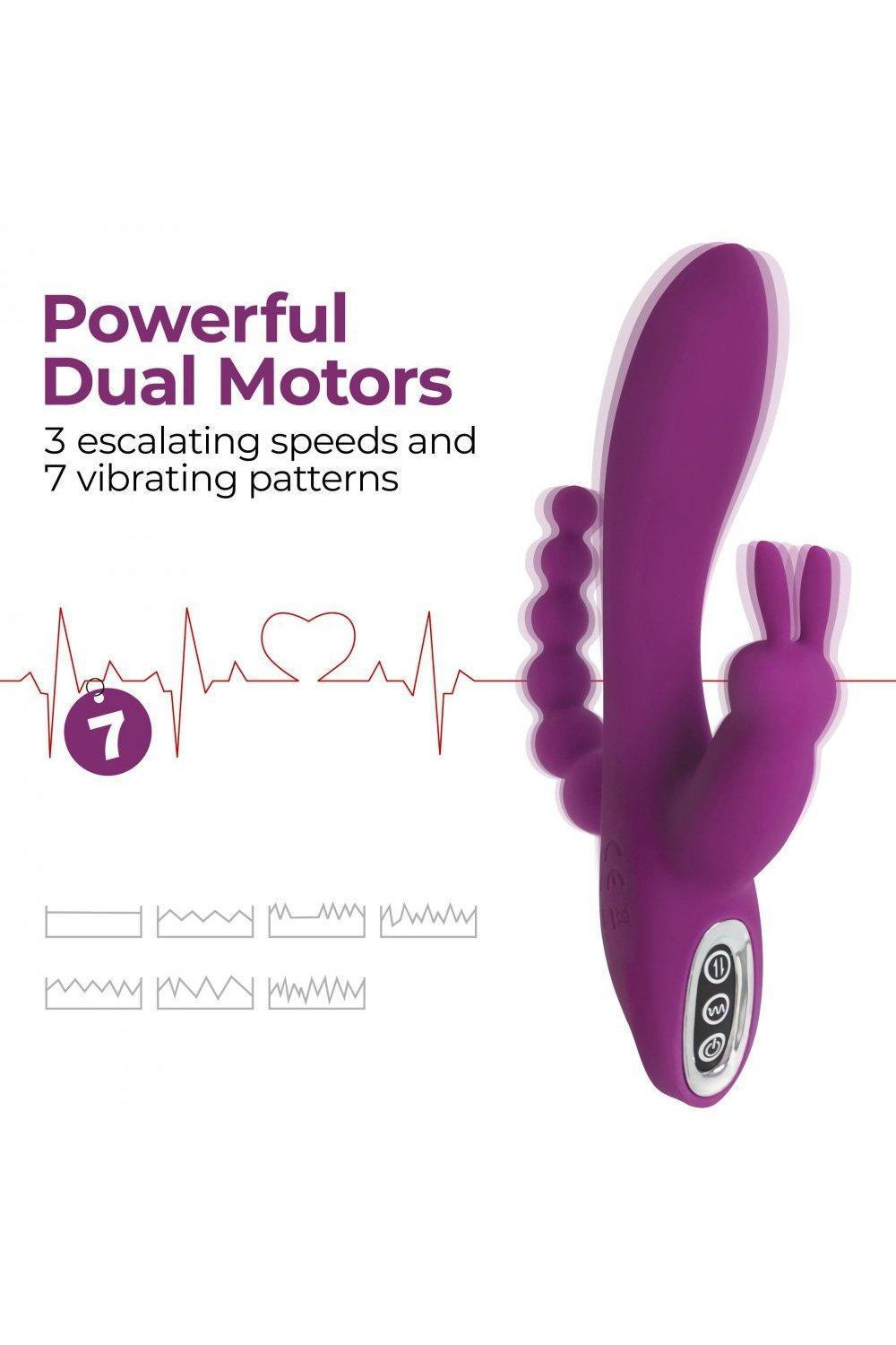 Quivers 10X Silicone G-spot Rabbit Vibrator - Sex On the Go