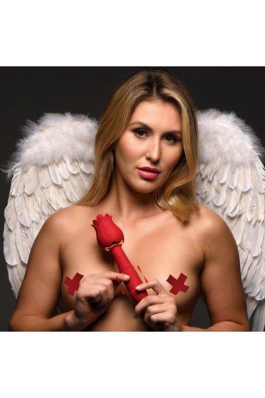Racy Rose Thrusting and Licking Rose Vibrator - Sex On the Go