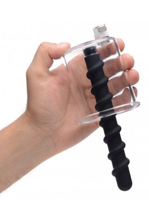 Rosebud Driller Cylinder with Silicone Swirl Insert - Sex On the Go
