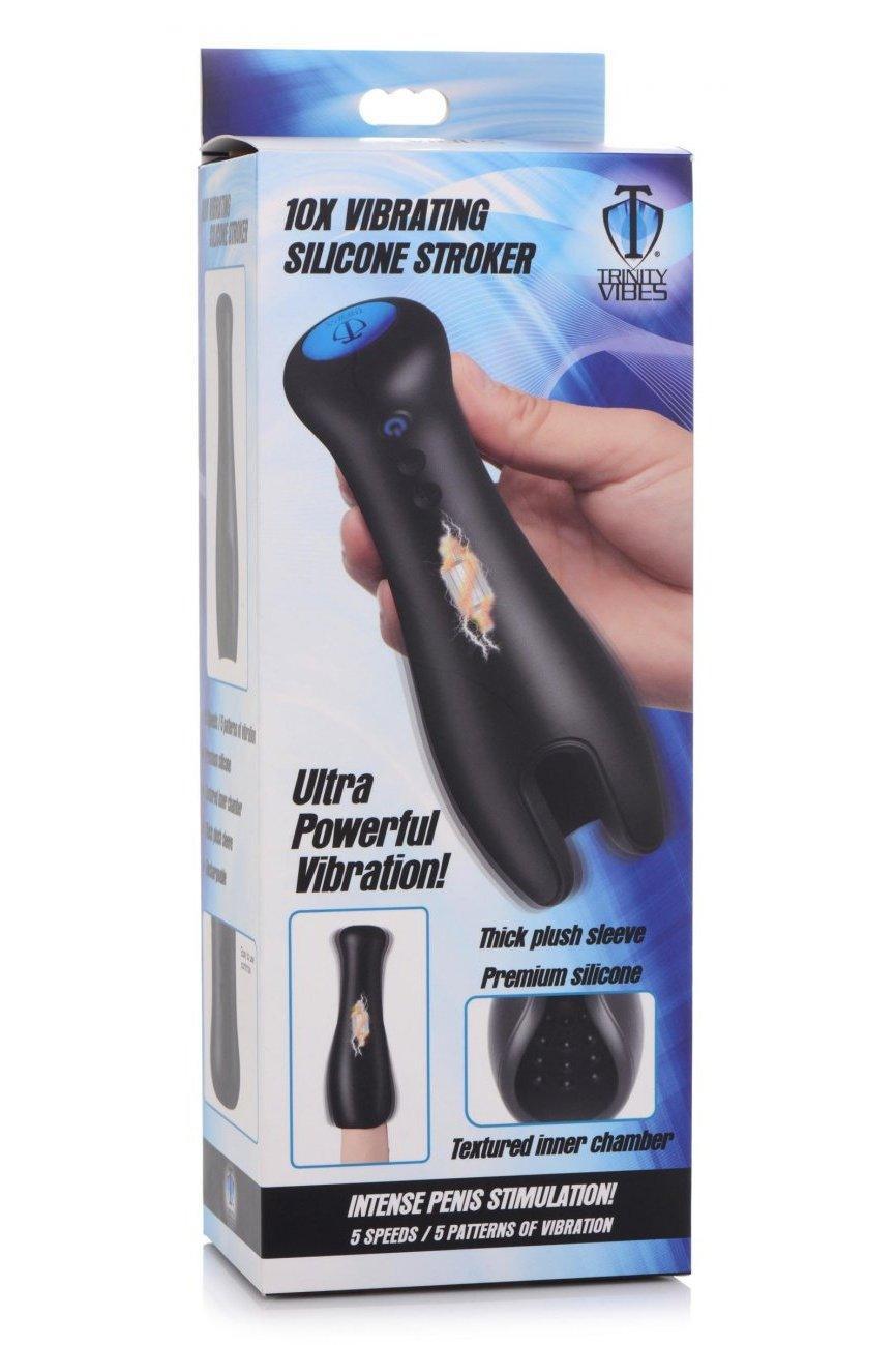 10X Vibrating Silicone Stroker - Sex On the Go