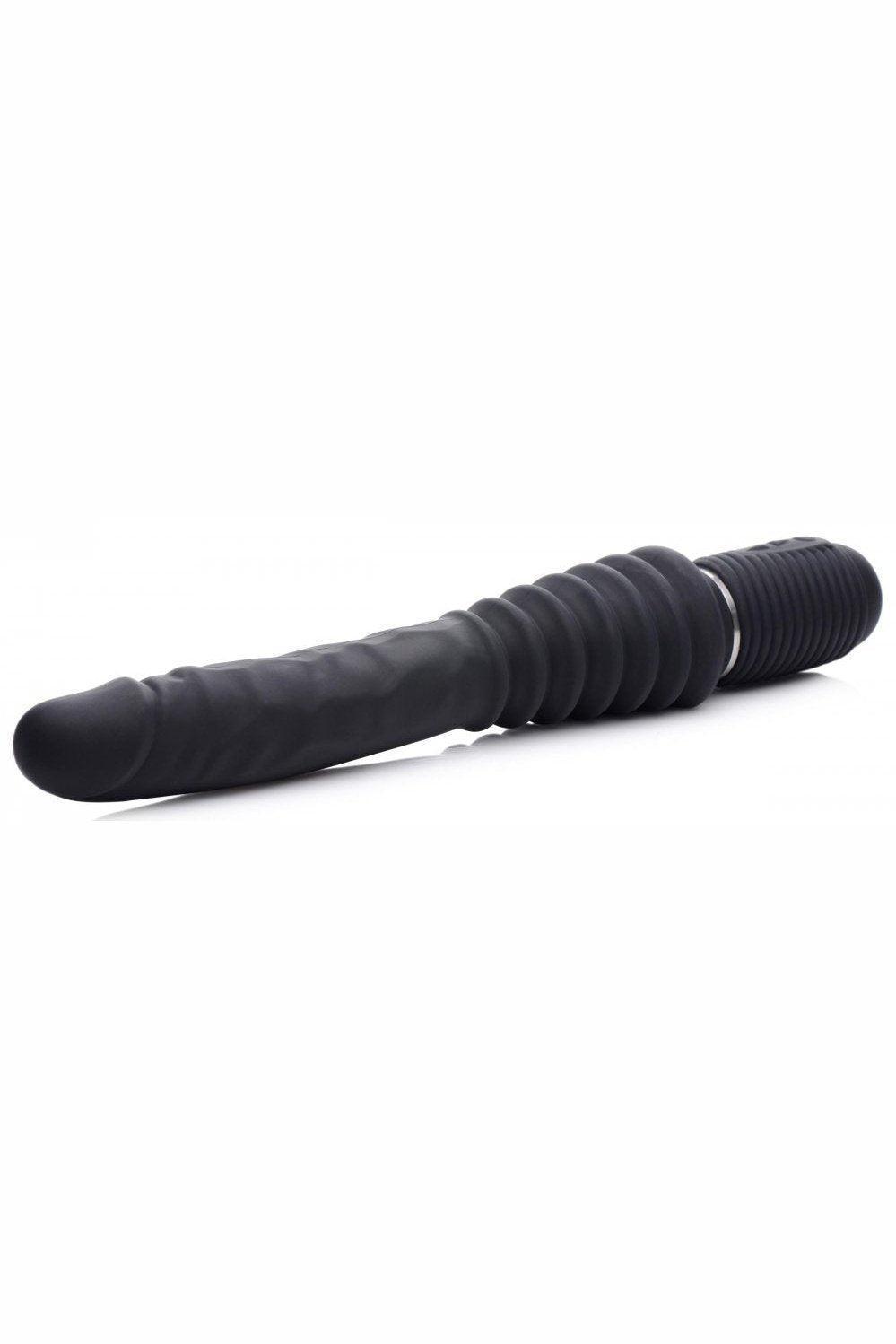 10X Silicone Vibrating and Thrusting Dildo - Sex On the Go