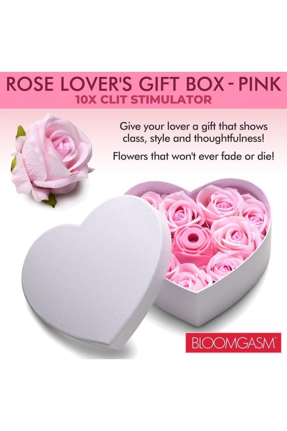 The Rose Lovers Gift Box 10x Clit Suction Rose - Red/white, Red or Pink - Sex On the Go