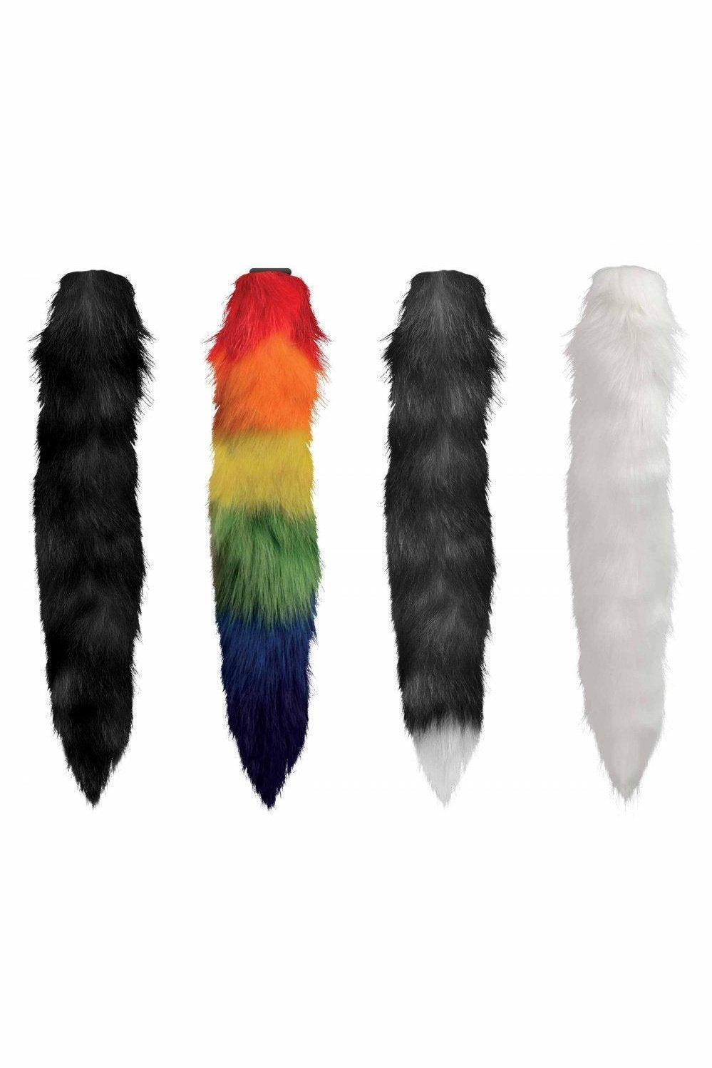 Interchangeable Rainbow Fox Tail - Sex On the Go