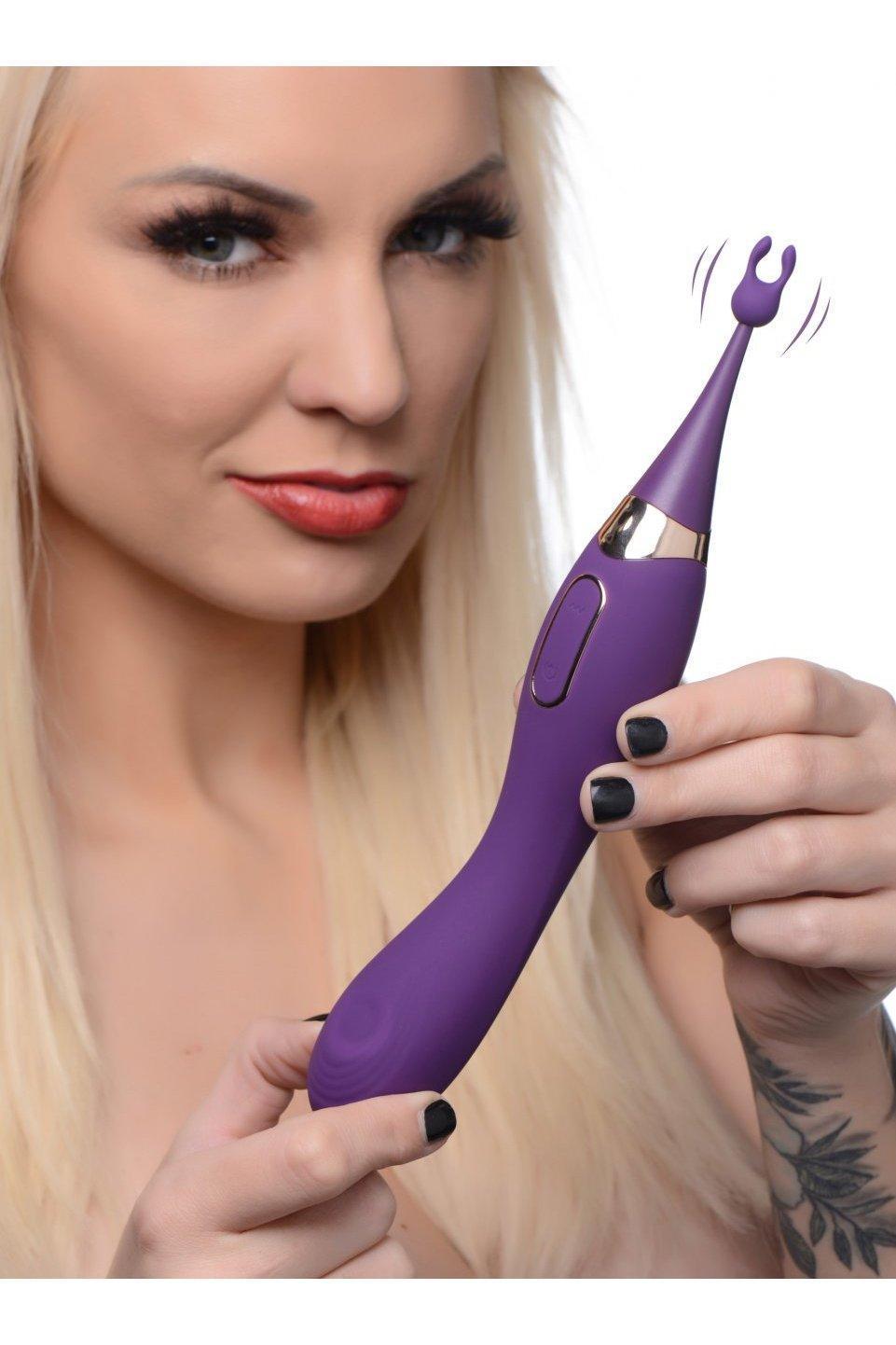 Pulsing G-spot Pinpoint Silicone Vibrator with Attachments - Sex On the Go