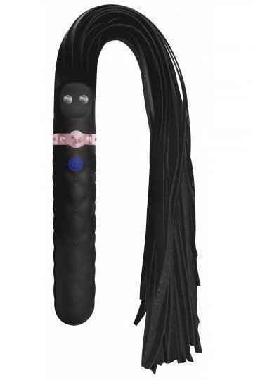 9X Vibrating Silicone Dildo Flogger - Sex On the Go