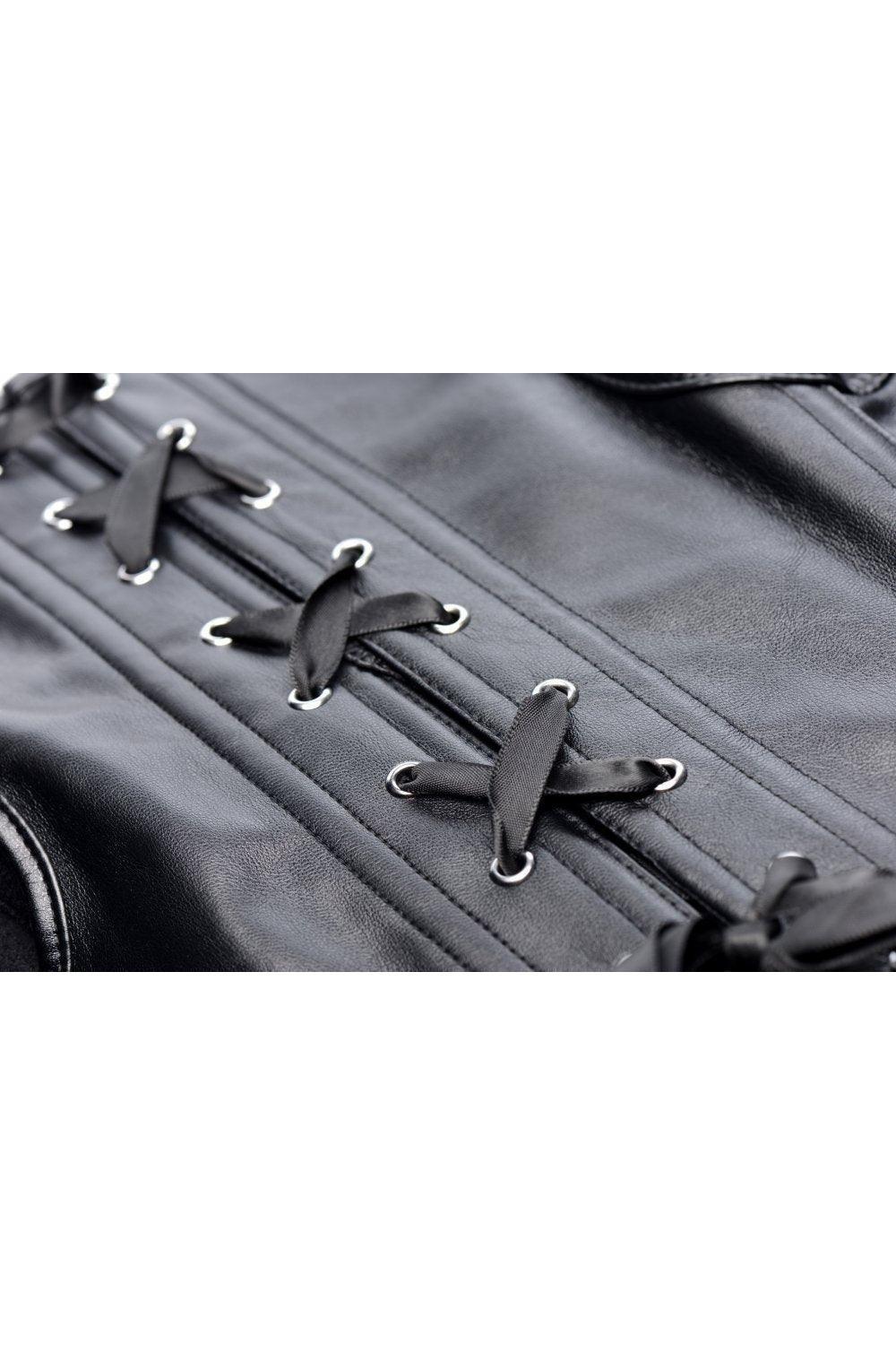 Lace-up Corset and Thong - XLarge - Sex On the Go
