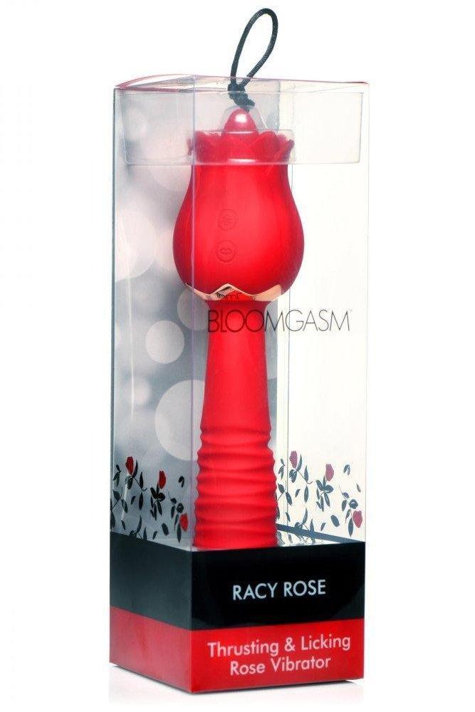 Racy Rose Thrusting and Licking Rose Vibrator - Sex On the Go