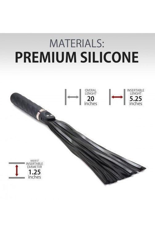 9X Vibrating Silicone Dildo Flogger - Sex On the Go
