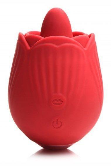 10X French Rose Licking and Vibrating Stimulator - Sex On the Go
