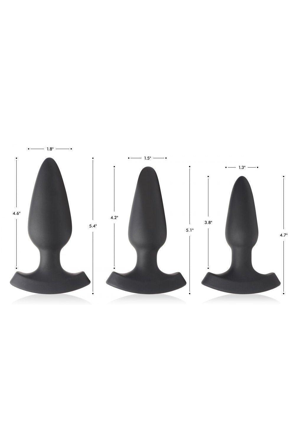 28X Laser Fuck Me Silicone Anal Plug with Remote Control - Small - Sex On the Go