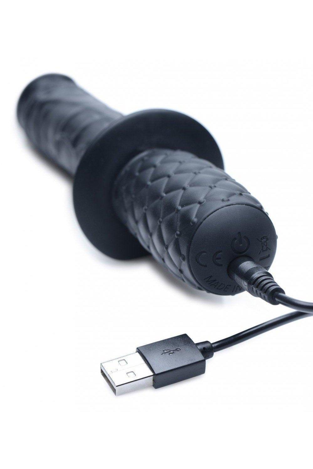 Realistic 10X Silicone Vibrating Thruster - Sex On the Go
