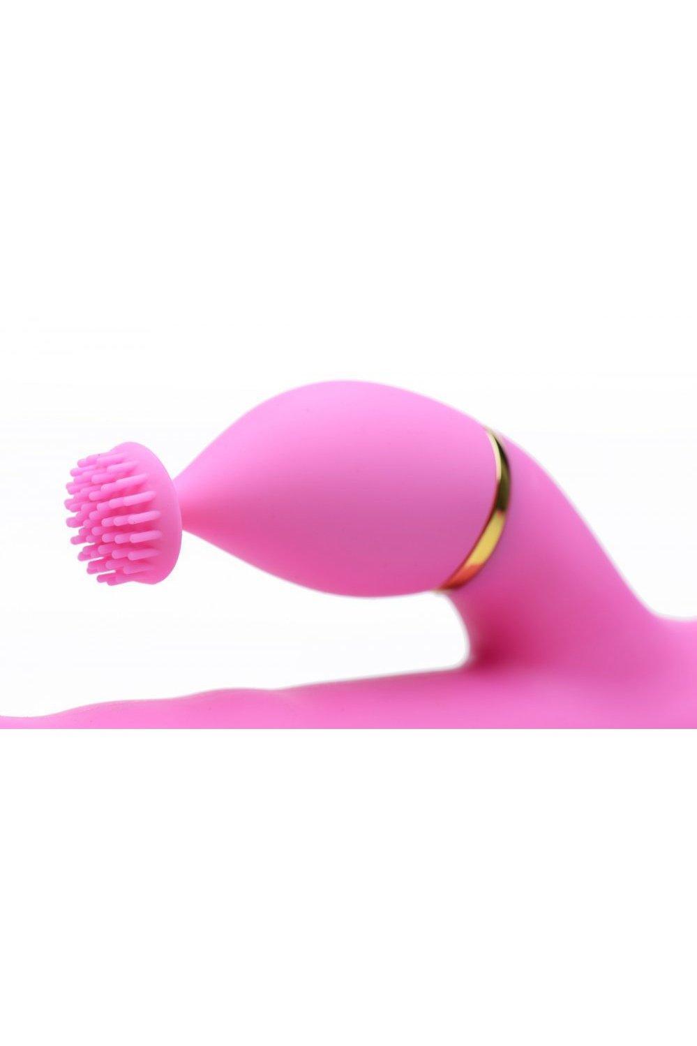 10X Versa-Thrust Vibrating and Thrusting Silicone Rabbit with 3 Attachments - Sex On the Go