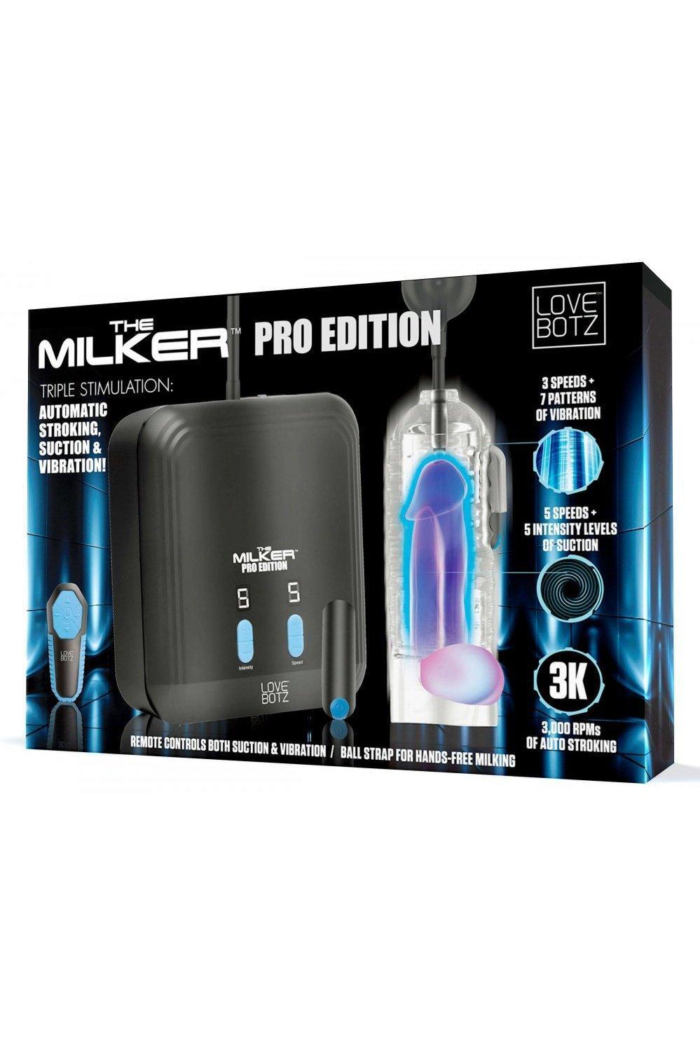 The Milker Pro Edition with Automatic Stroking, Suction and Vibration - Sex On the Go