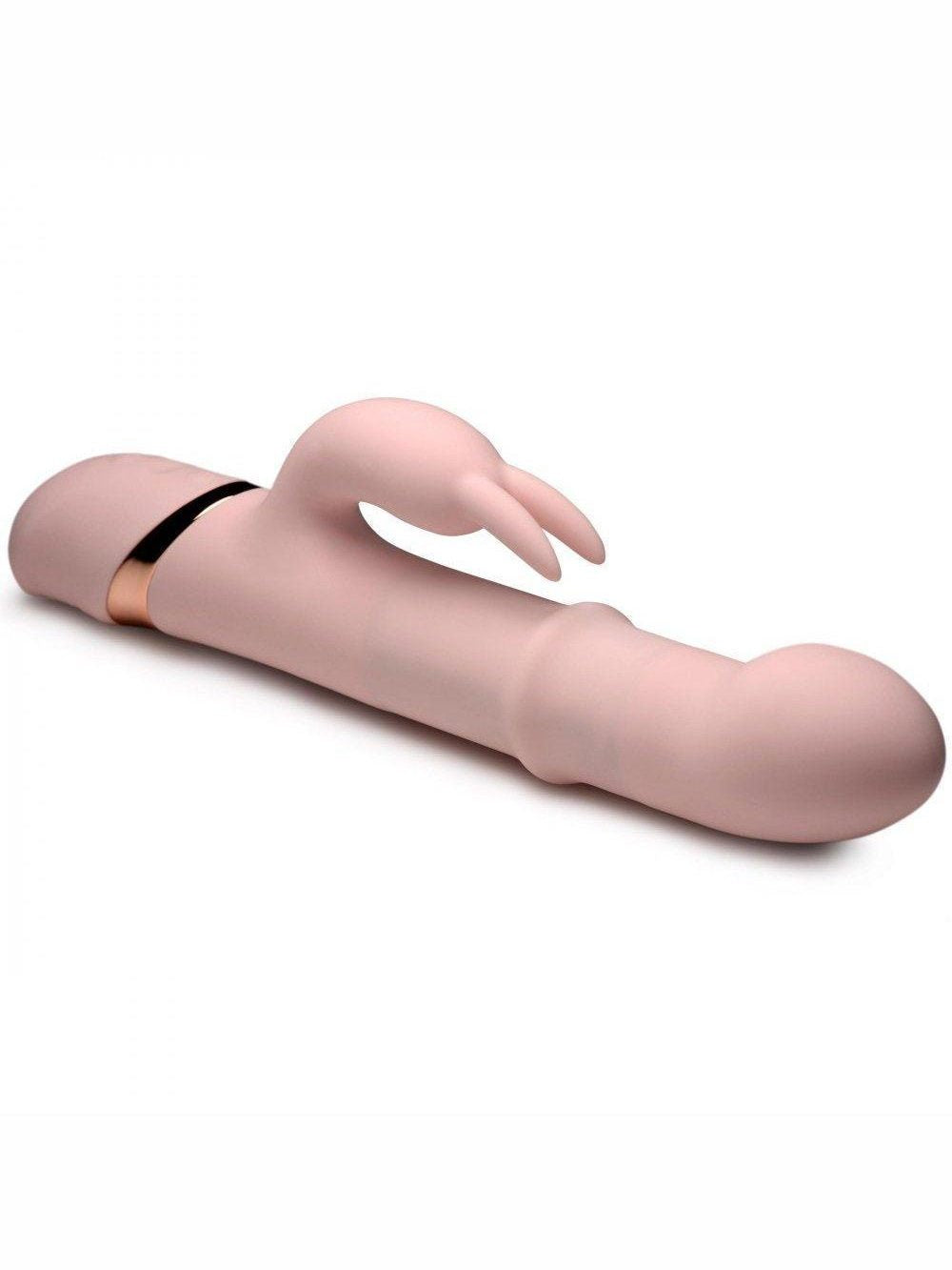 10X Bunny Slide Ring Silicone Vibrator - Sex On the Go