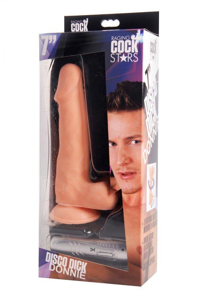 Raging Cockstars Disco Dick Donnie Rotating Dildo - Sex On the Go