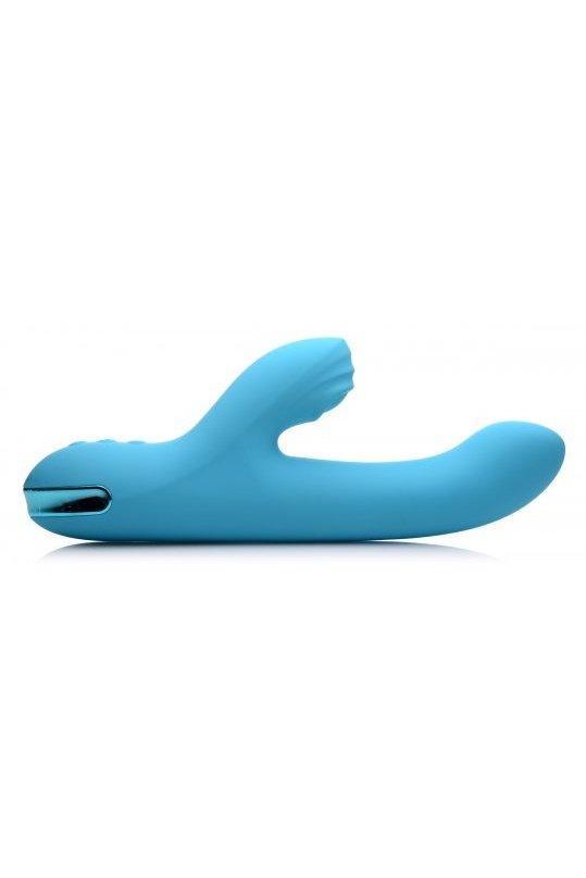 5 Star 13X Silicone Pulsing and Vibrating Rabbit - Teal - Sex On the Go