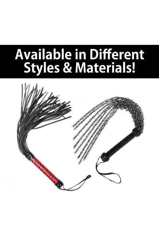 9X Vibrating Silicone Dildo Flogger - Sex On the Go