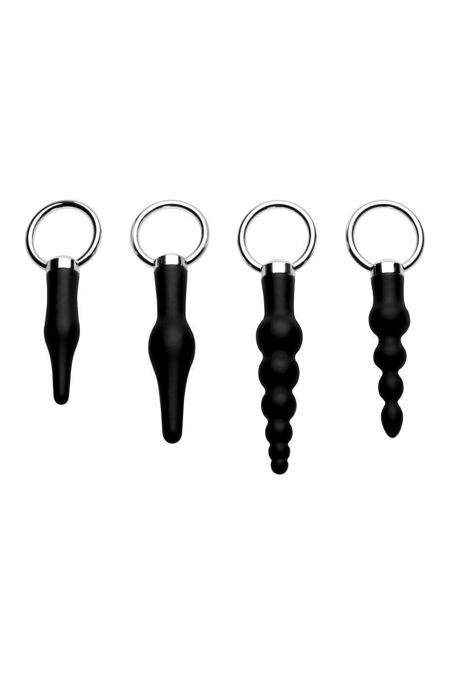 4 Piece Silicone Anal Ringed Rimmer Set - Sex On the Go