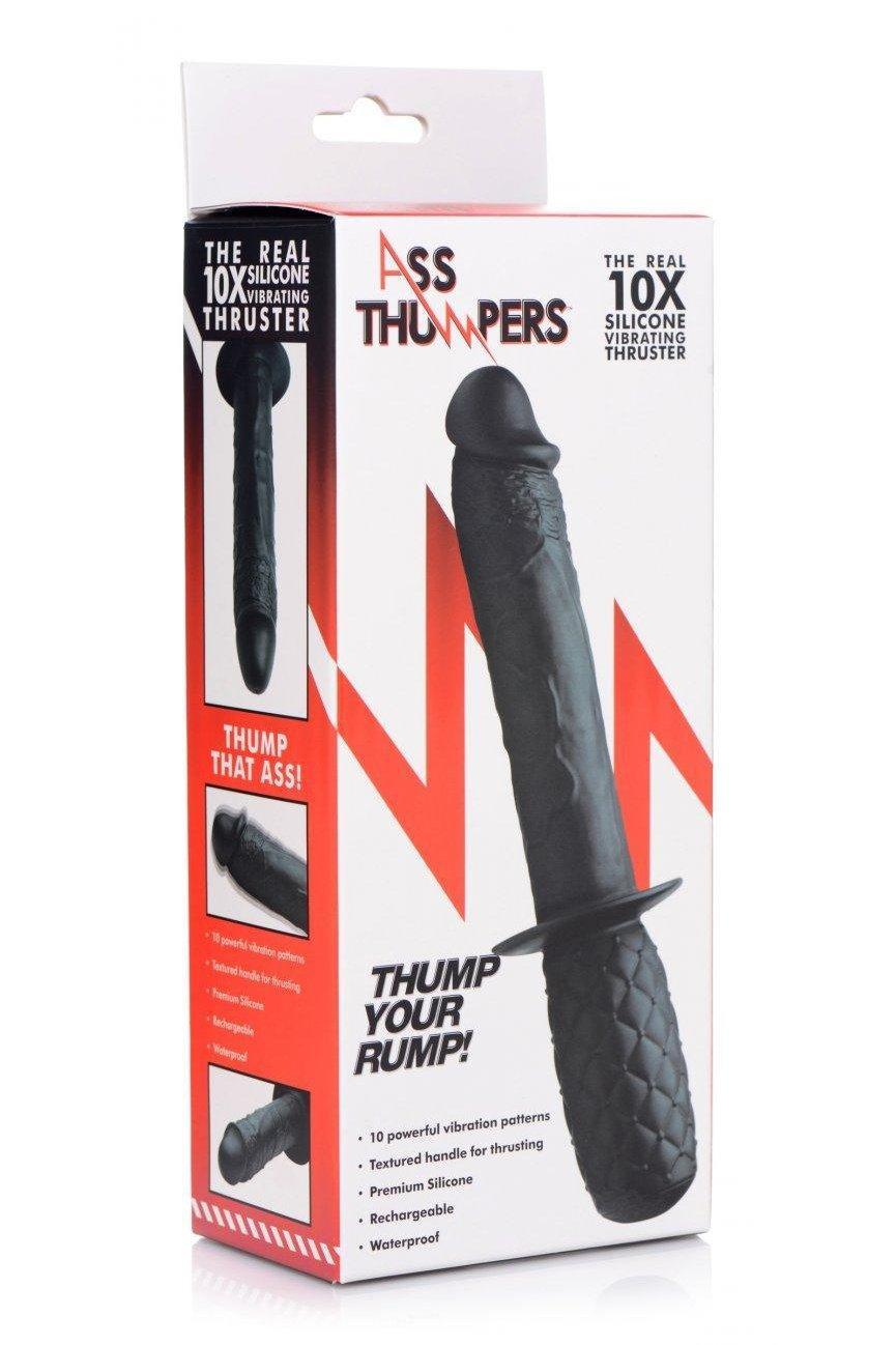 Realistic 10X Silicone Vibrating Thruster - Sex On the Go