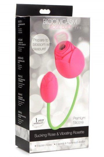 Bloomgasm Rose Duet Sucking Rose and Vibrating Rosette - Sex On the Go