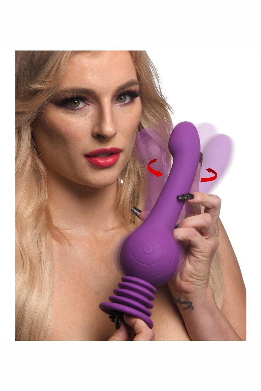 Sex Shaker Silicone Stimulator - Black or Purple - Sex On the Go
