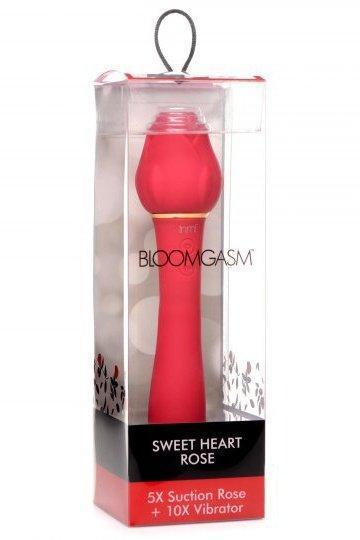 Bloomgasm Sweet Heart Rose Clit Suction Vibrator - Sex On the Go