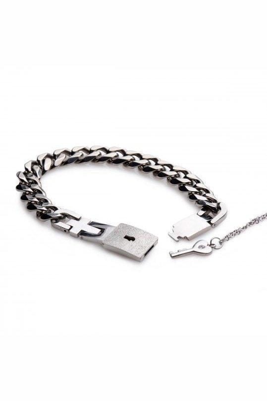 Chained Locking Bracelet and Key Necklace - Sex On the Go
