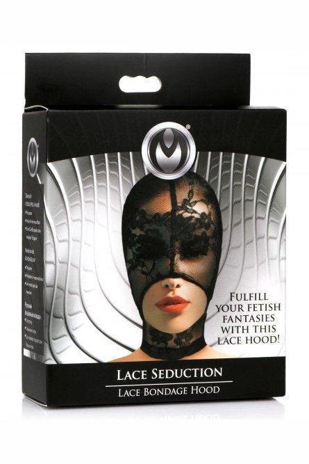 Lace Seduction Bondage Hood - Sex On the Go