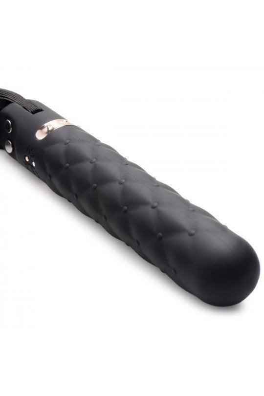 9X Vibrating Silicone Dildo Flogger - Sex On the Go