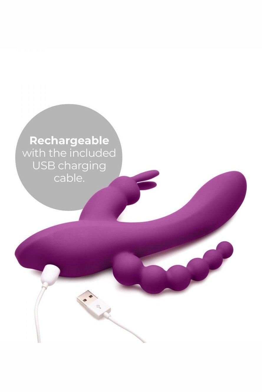 Quivers 10X Silicone G-spot Rabbit Vibrator - Sex On the Go