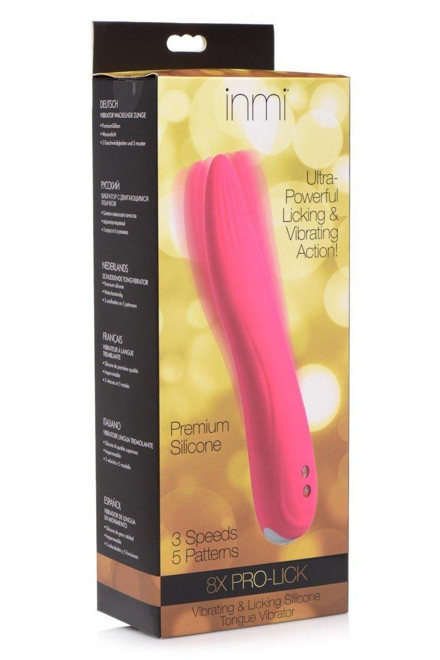 8X Pro-Lick Vibrating & Licking Silicone Tongue Vibrator - Sex On the Go