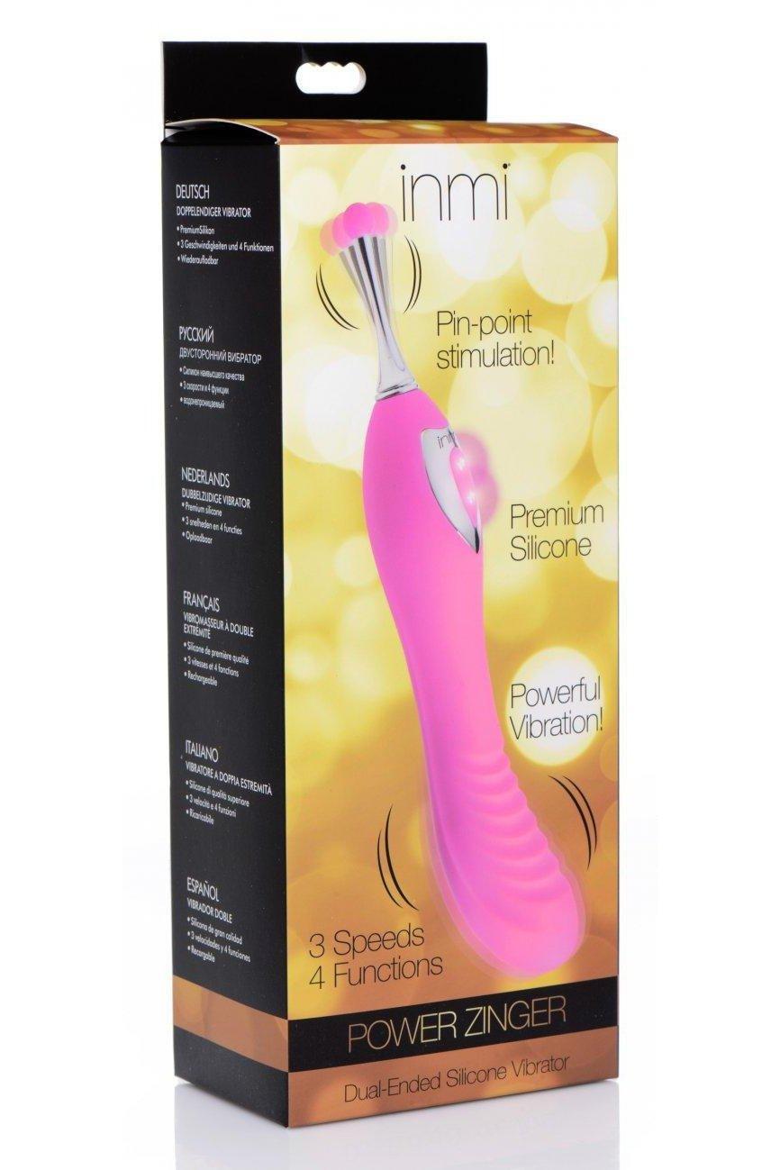 Power Zinger Dual-Ended Silicone Vibrator - Sex On the Go