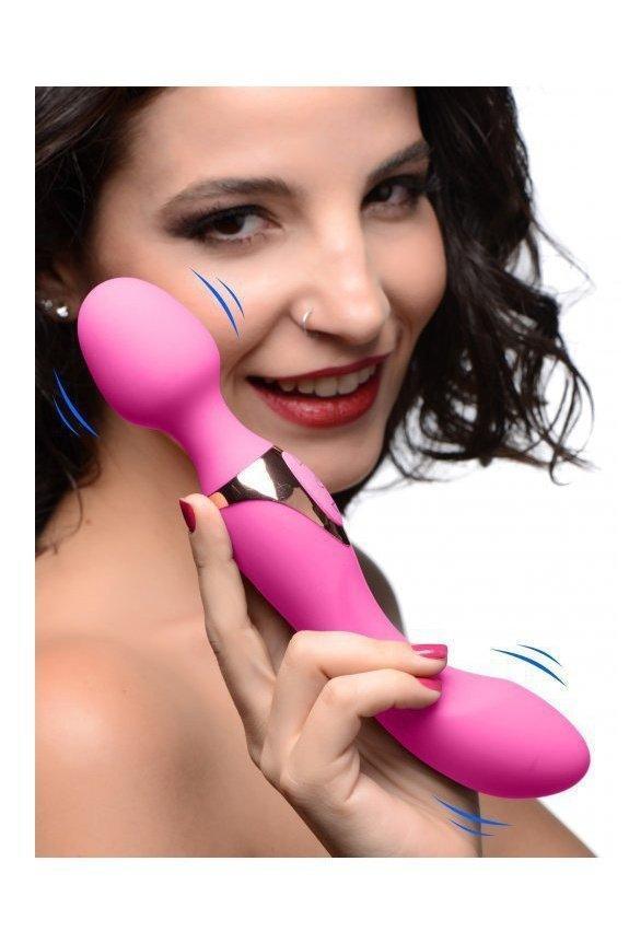 10X Dual Duchess 2-in-1 Silicone Massager- black - Sex On the Go
