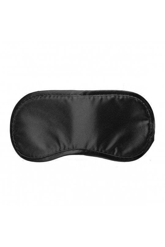 Black Satin Blindfold Mask - Sex On the Go
