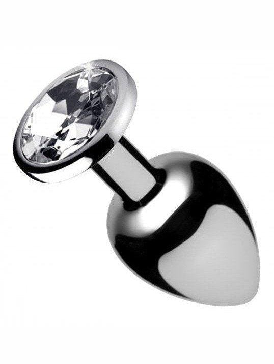 Clear Gem Anal Plug- Small, Medium, Large - Sex On the Go