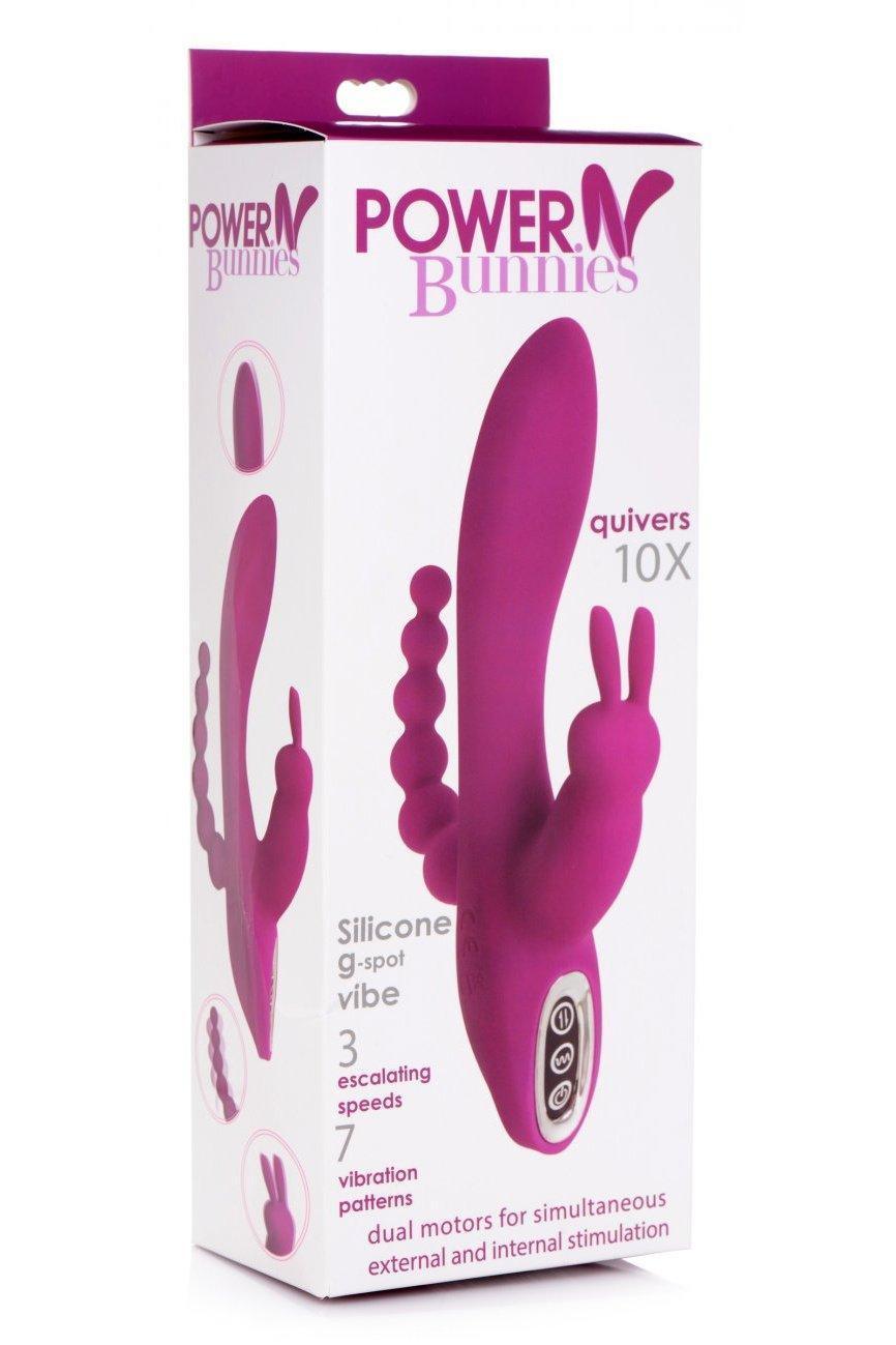 Quivers 10X Silicone G-spot Rabbit Vibrator - Sex On the Go