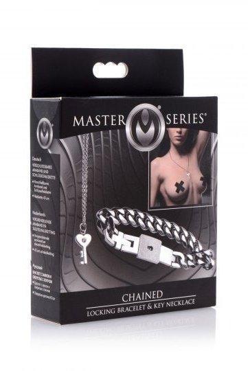 Chained Locking Bracelet and Key Necklace - Sex On the Go