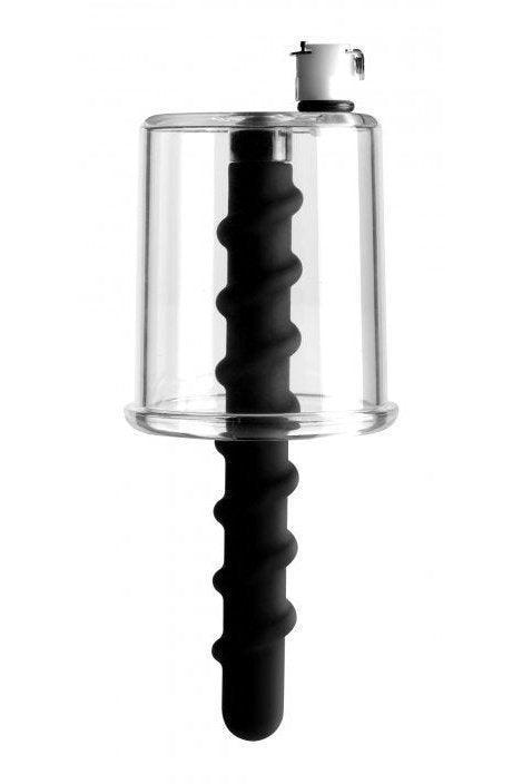 Rosebud Driller Cylinder with Silicone Swirl Insert - Sex On the Go