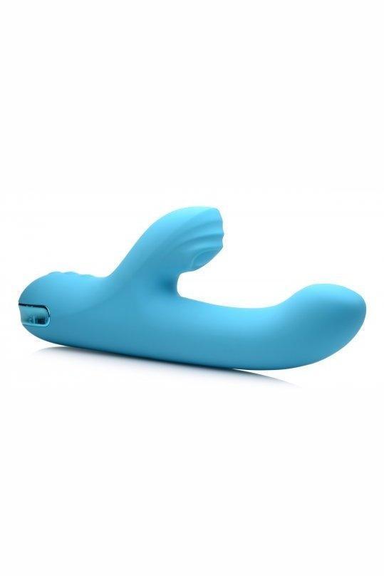5 Star 13X Silicone Pulsing and Vibrating Rabbit - Teal - Sex On the Go