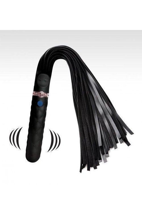 9X Vibrating Silicone Dildo Flogger - Sex On the Go