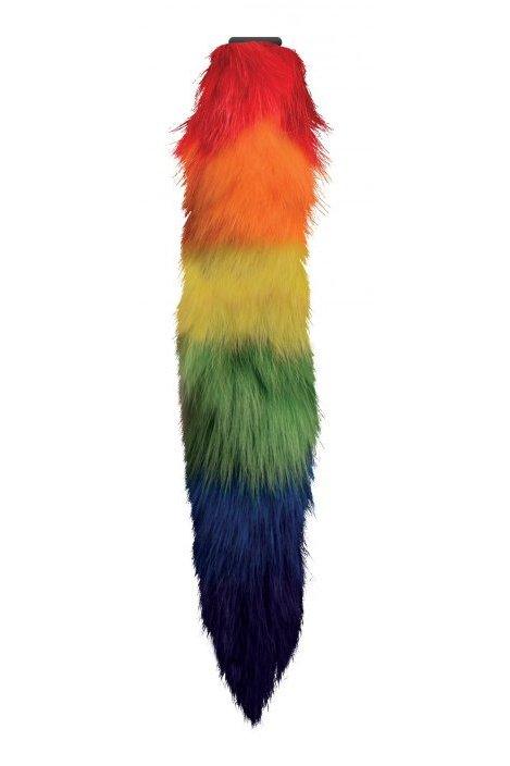 Interchangeable Rainbow Fox Tail - Sex On the Go