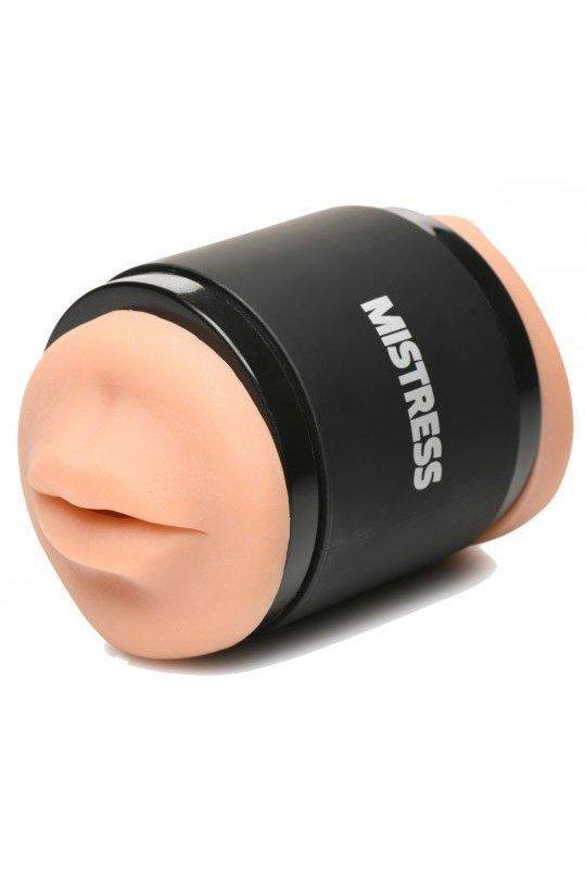 Double Shot Mouth and Pussy Stroker - Medium - Sex On the Go