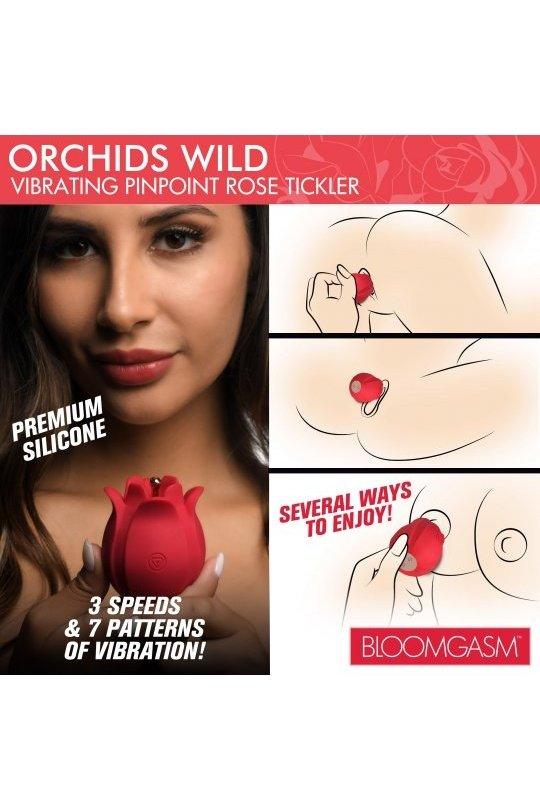 Orchids Wild Vibrating Pinpoint Rose Tickler - Sex On the Go