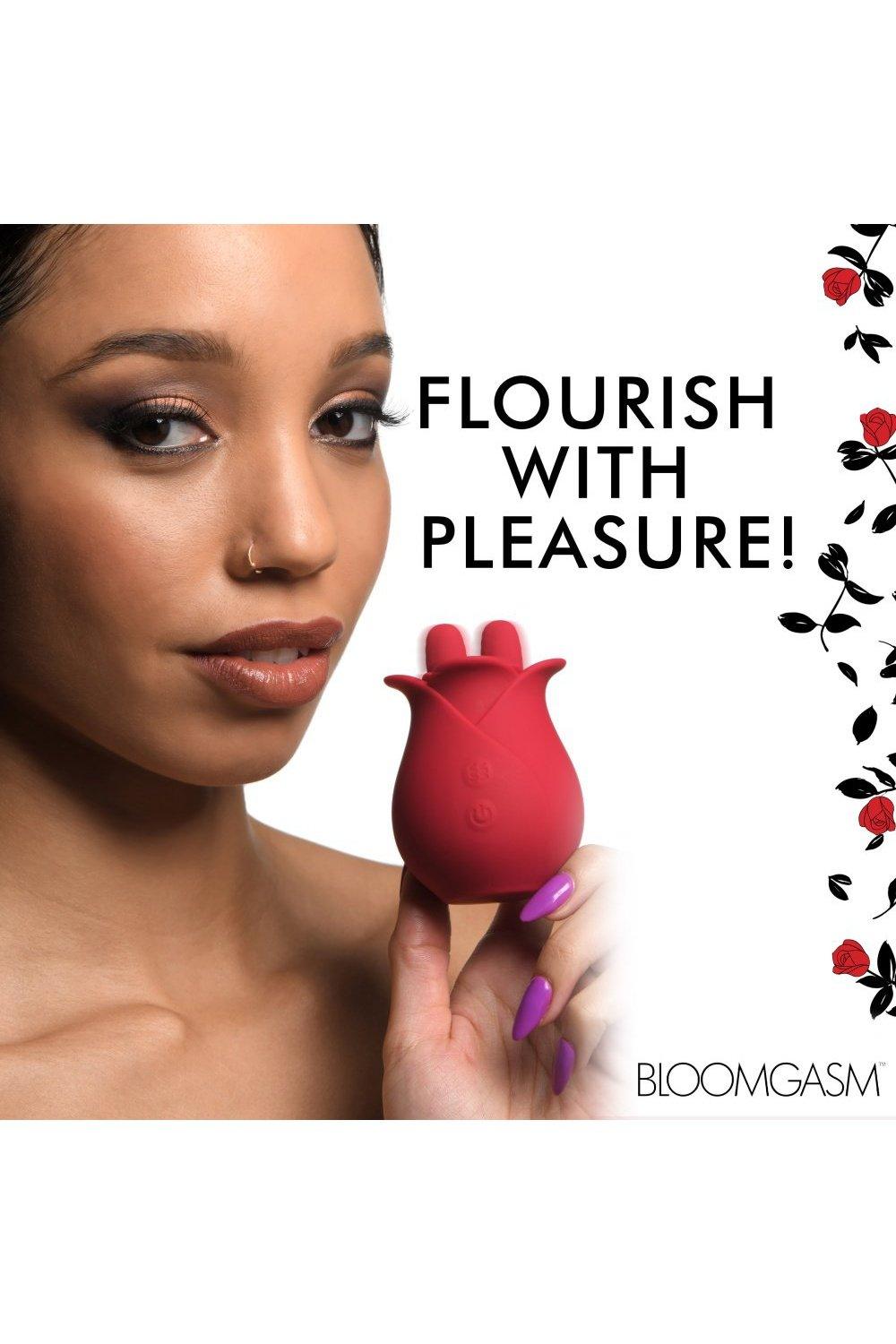 10X Fondle Massaging Rose Silicone Clit Stimulators - Sex On the Go