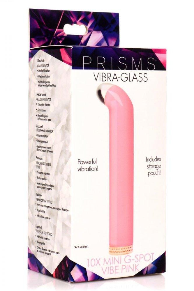 Vibra-Glass 10X Mini G-Spot Vibe Pink - Sex On the Go